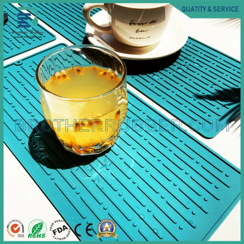 Silicone Insulated Waterproof Filter Mat Kitchen Coaster Drain Mat