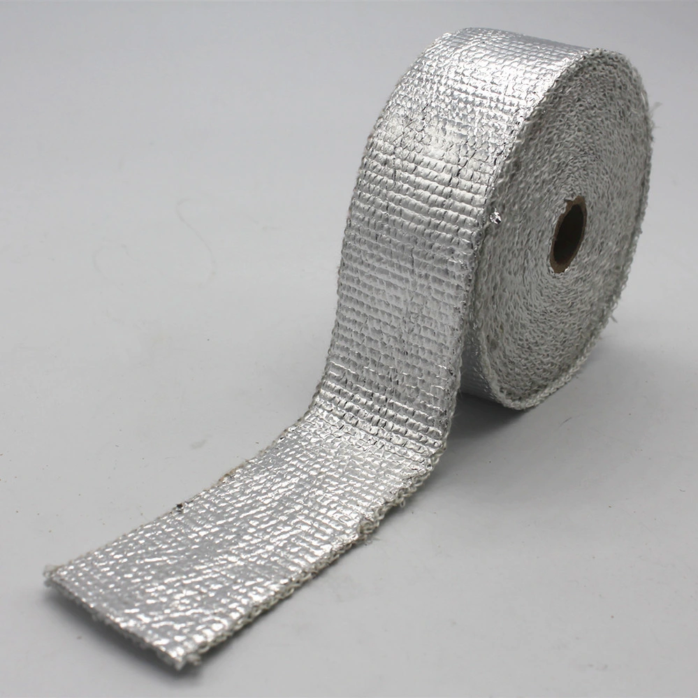 China Manufacturer Reinforced with Fiberglass Stainless Steel Wire Pipe Hose Protection Fireproof Heat Resistant High Temperature Insulation Ceramic Fiber Tape