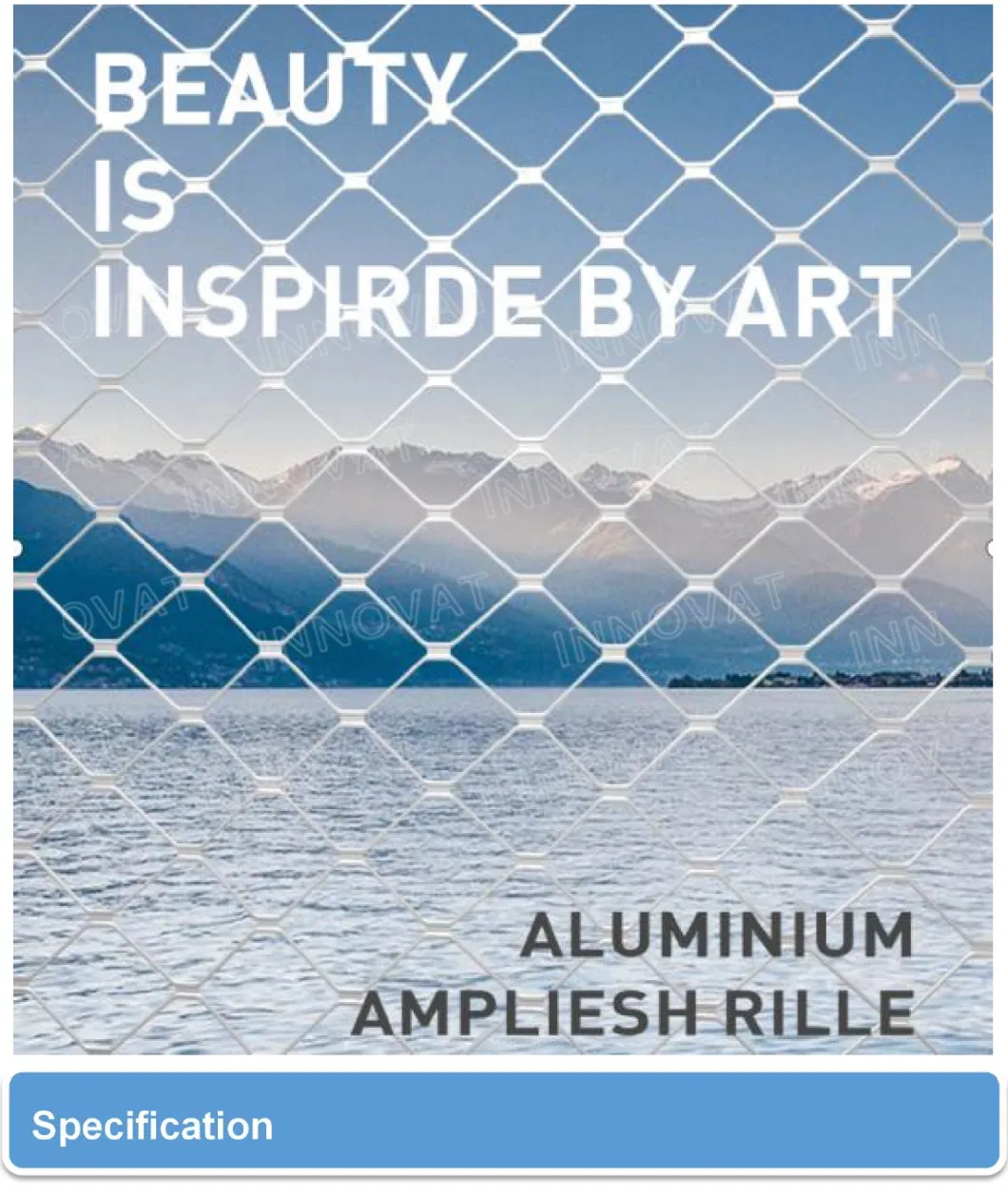 Aluminum Amplimesh Grill Aluminium Wire Mesh Sheet