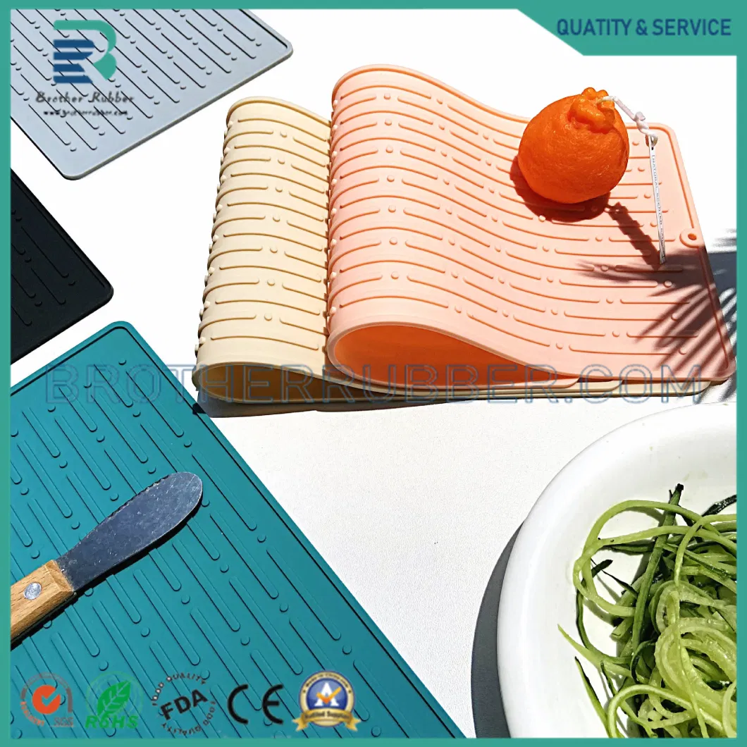 Silicone Insulated Waterproof Filter Mat Kitchen Coaster Drain Mat