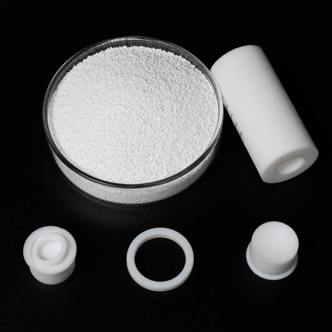 White Polytetrafluoroethylene Raw Material, PTFE Particles for Industrial Sealing. PTFE Raw Material