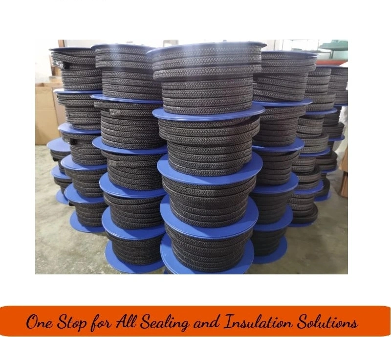 PTFE Graphite Gland Braided Pump Packing Material for Valve High Performance