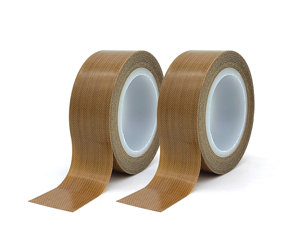 Heat Resistance Self Adhesive Insulation Zone Coated Fiberglass PTFE Tape 12mm PVDF Thread Seal