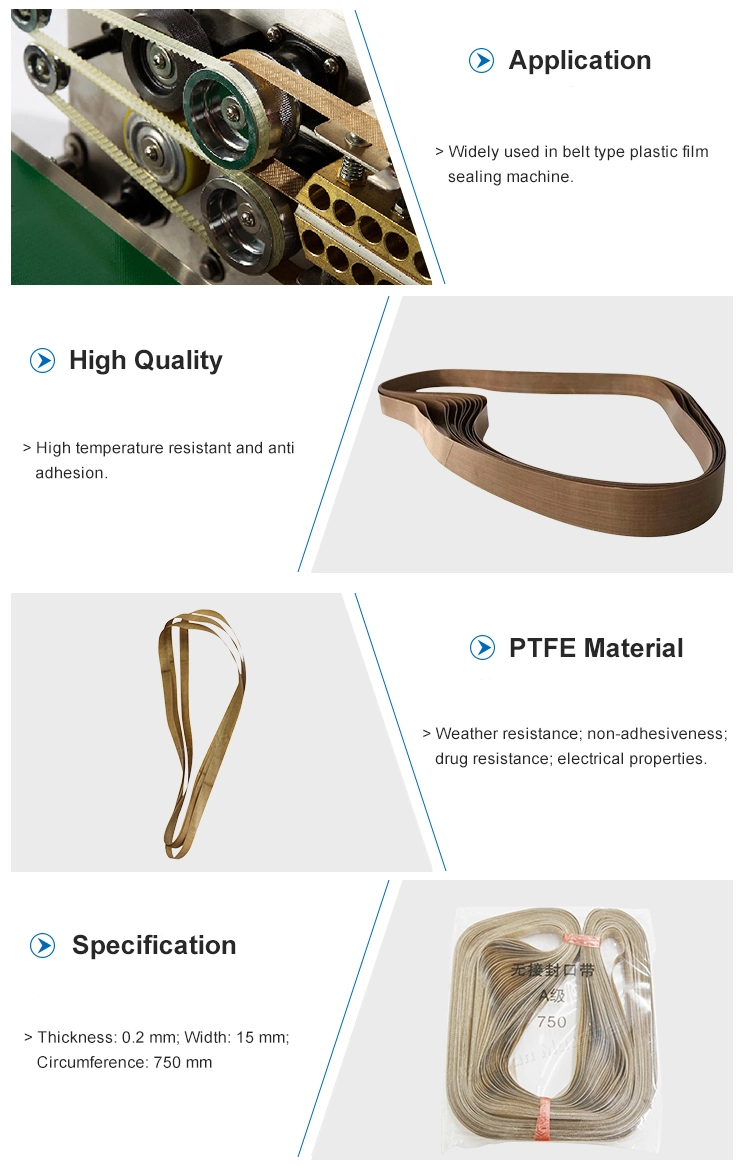 PTFE Fabric Seamless Conveyor Belt for Heat Sealing Machine