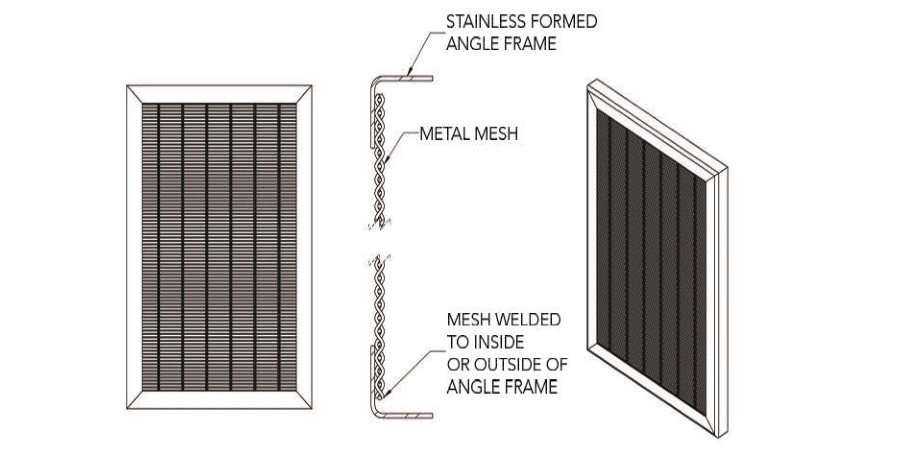 Decorative Stainless Steel Flat Wire Mesh Grill Sheets for Grand Ballrooms