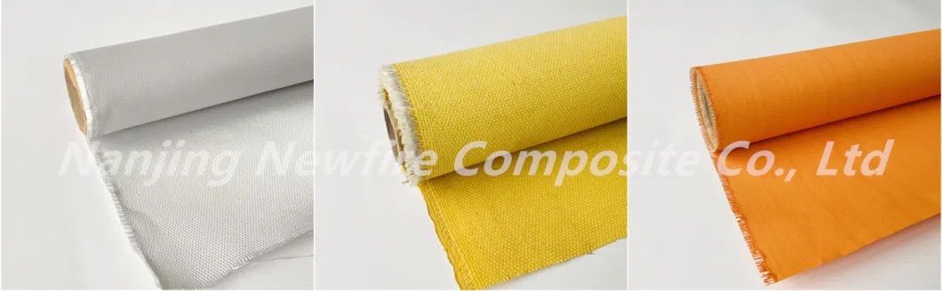 Good Quality High Temperature Resistant Fireproof Acrylic/Vermiculite/Silicone/PU/PTFE Coated Fiberglass Fabric High Silica Fabric/Cloth