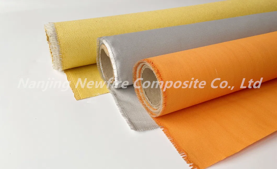 Good Quality High Temperature Resistant Fireproof Acrylic/Vermiculite/Silicone/PU/PTFE Coated Fiberglass Fabric High Silica Fabric/Cloth