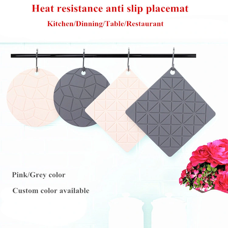 Silicone Trivet Place Mats Non Slip Heat Resistant Kitchen Dinner Table Mat