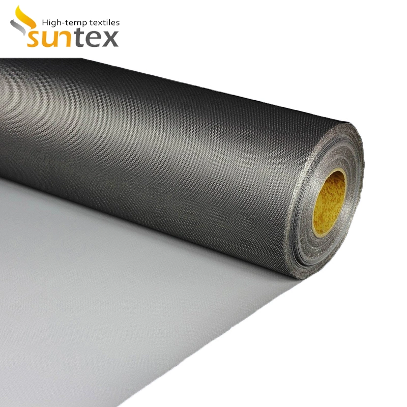 Flame Resistance PTFE Coated Fiberglass Fabric 17oz Thermal Insulation Shell Fibreglass Cloth Roll