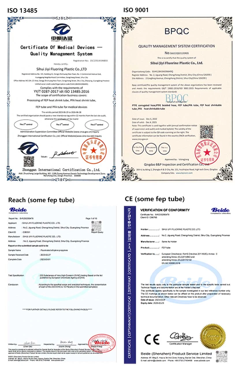 High Pressure Hydraulic Oil PTFE Hose Manufacture PTFE Compressed Air Pipe