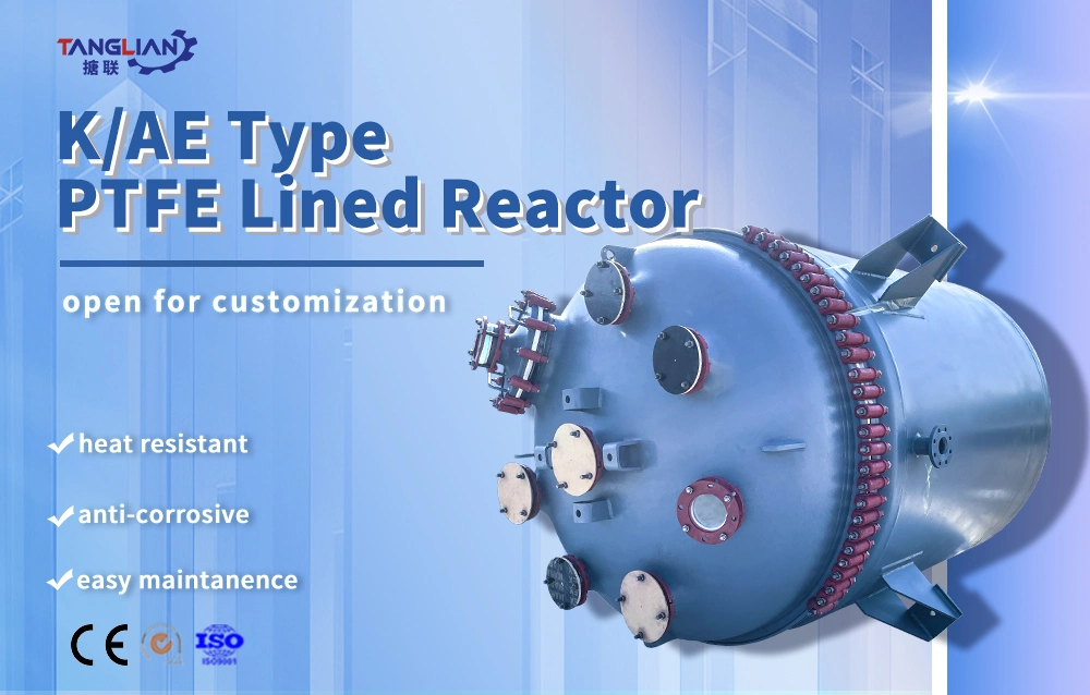 Ae Typle PTFE Lined Chemical Mixing Reactors