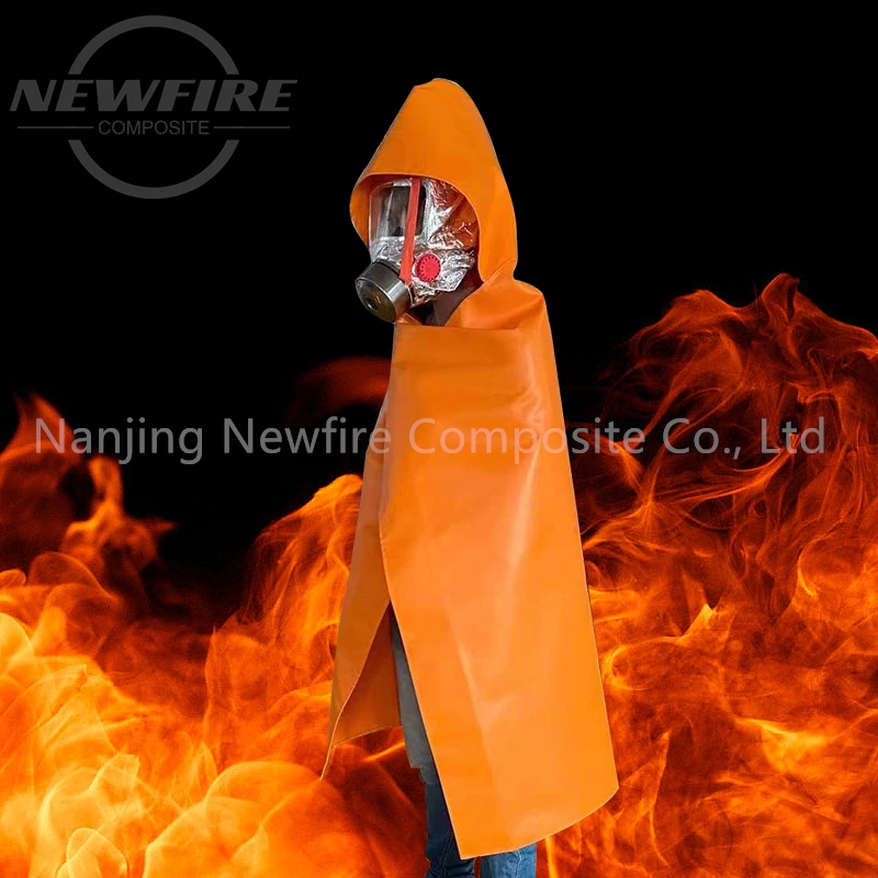 High Quality Glass Spandex Fire Resistant Silicone Coated Fiberglass Fire Blanket Cloak Fireproof Cloth