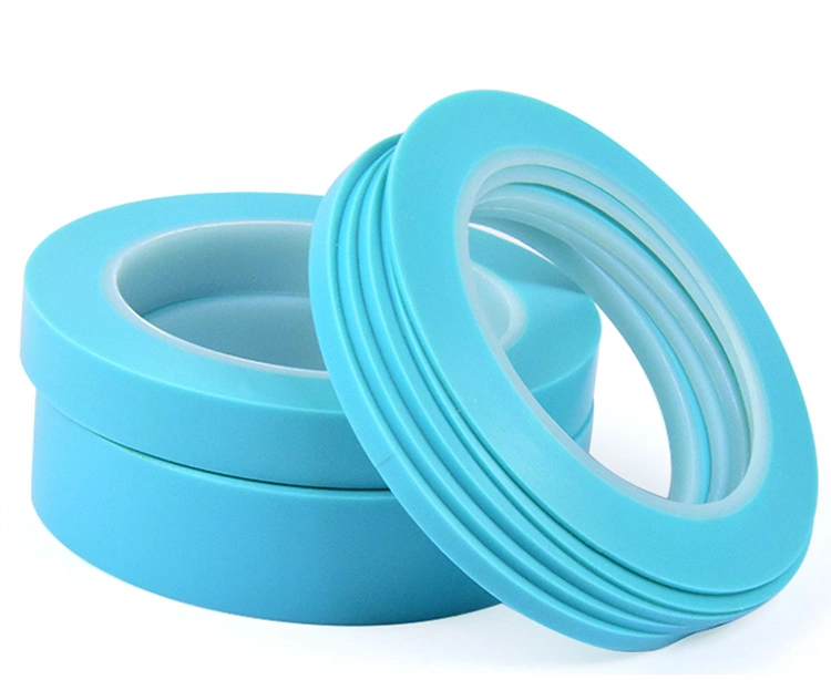 Manufacturer Heat Resistant Vinyl PVC High Temperature Wrapping Cables Wires 1mm Blue Fine Line Masking Painter Tape