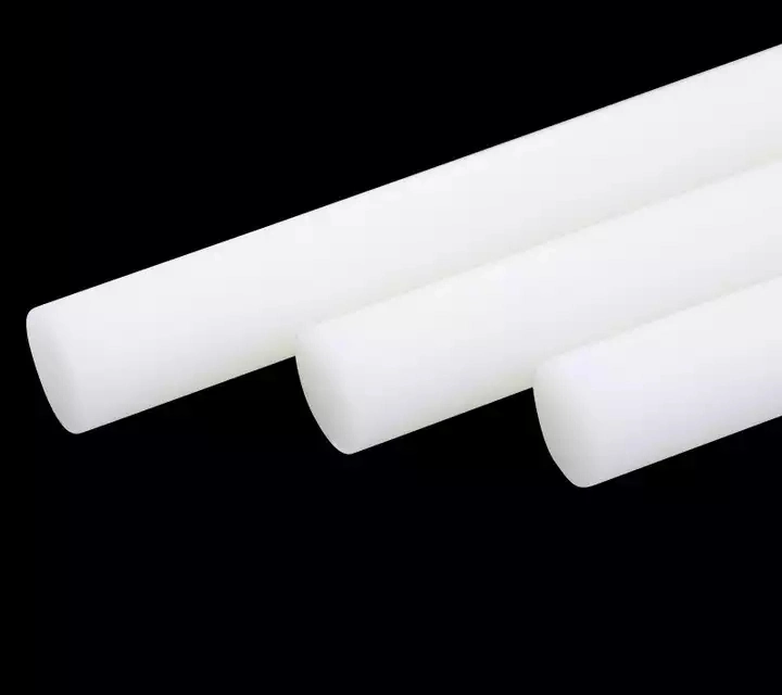 China Supplier Graphite 100% Virgin White PTFE White Rod Plastic PTFE Molded Solid Pipe