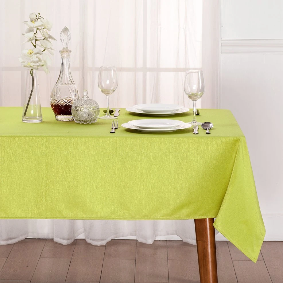 Hotel Table Linen 100% Polyester Solid Color White Round Tablecloth