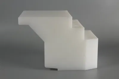 Parti di lavorazione CNC in plastica boccola rullo puleggia ruota in nylon Mc Manicotti flangiati PA6, guarnizione in PTFE blocco PE