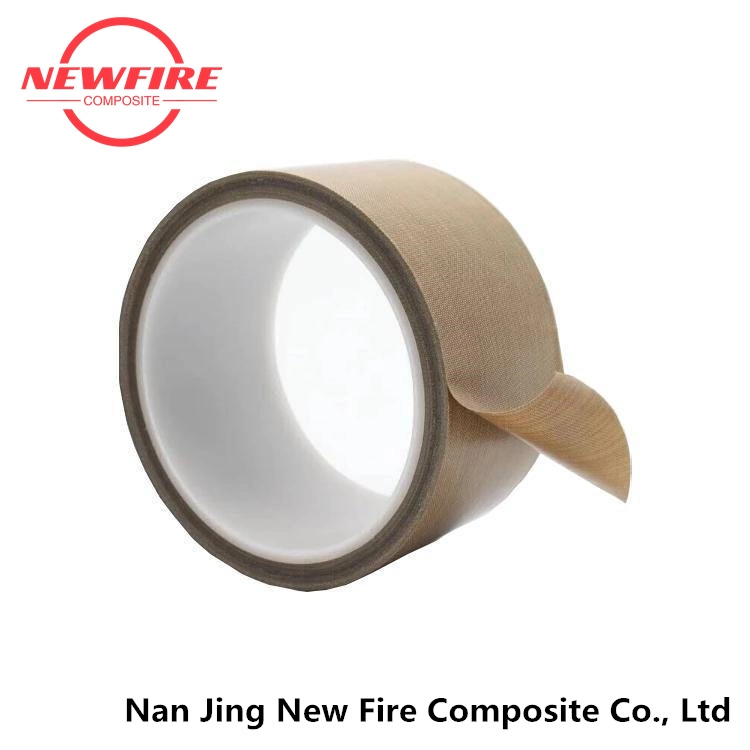 Adhesive Tape Heat Resistant PTFE Chemical Fireproof Fiberglass Fabric Silicone Rubberized Tape