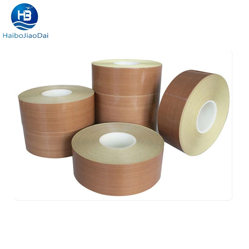 Heat Resistant Waterproof Insulation Nonstick PTFE Fiberglass Glass Fabric Cloth 300 Degree Silicone Heat Sealing Tefloning Tape