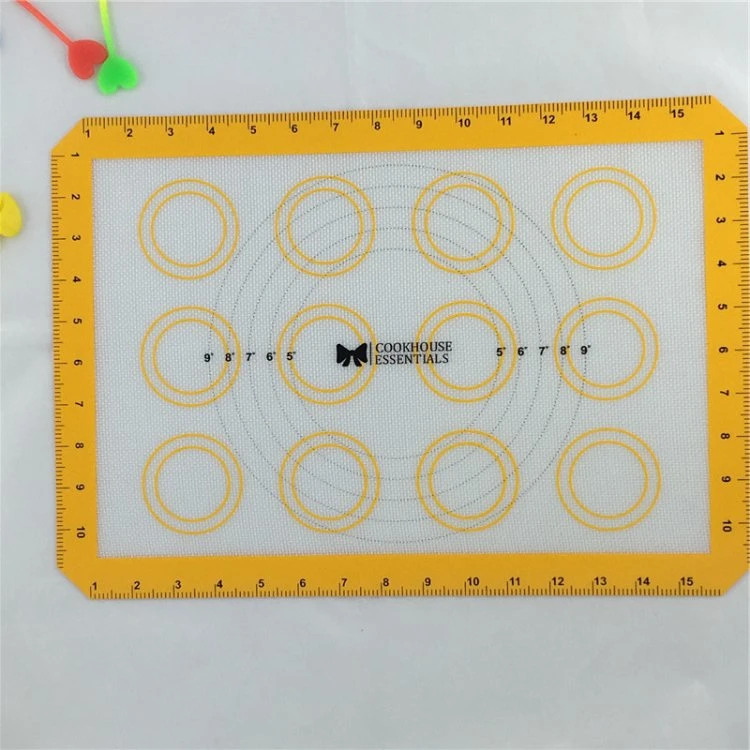 Heat Resistant Silicone Fiberglass Macaron Baking Mat Silicone Baking Mats for Bread and Cake