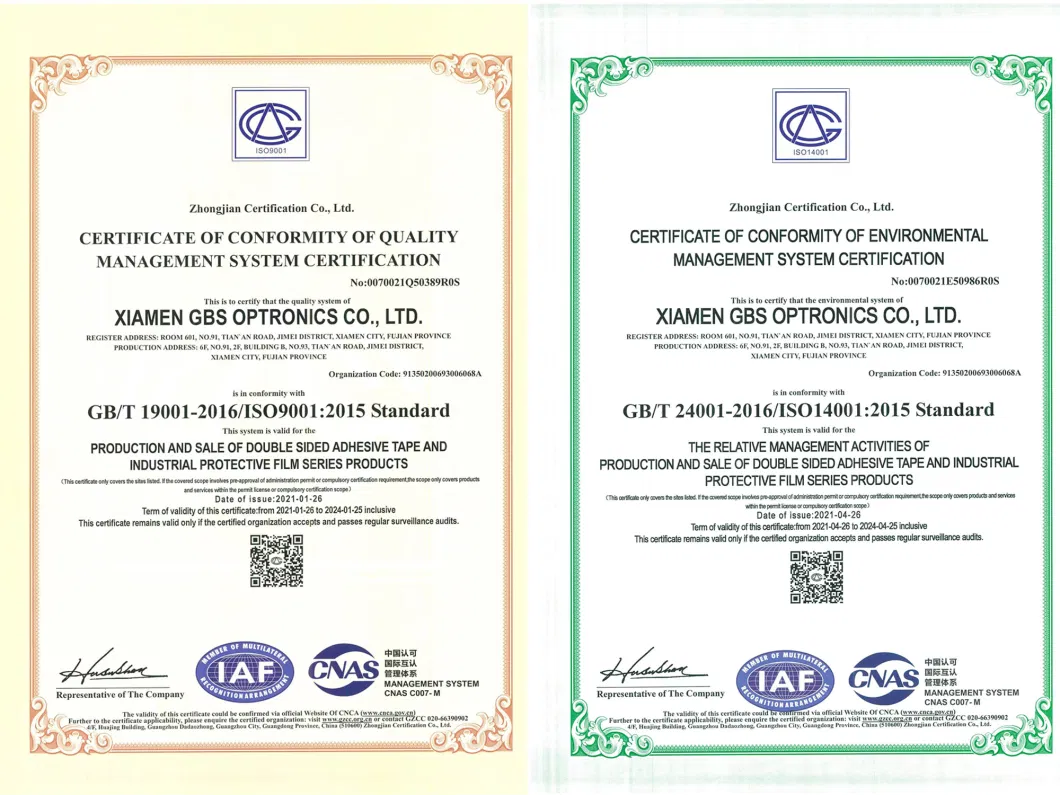 Skived Heat Resistant PTFE Film for Electrical Insulation