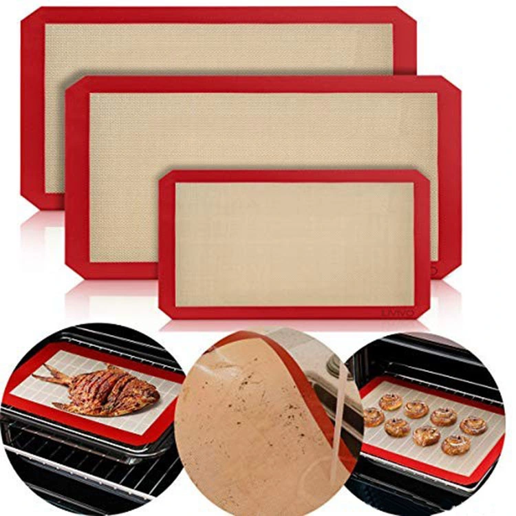 Non Stick Reusable Fiberglass Mesh Silicone Baking Pastry Mat