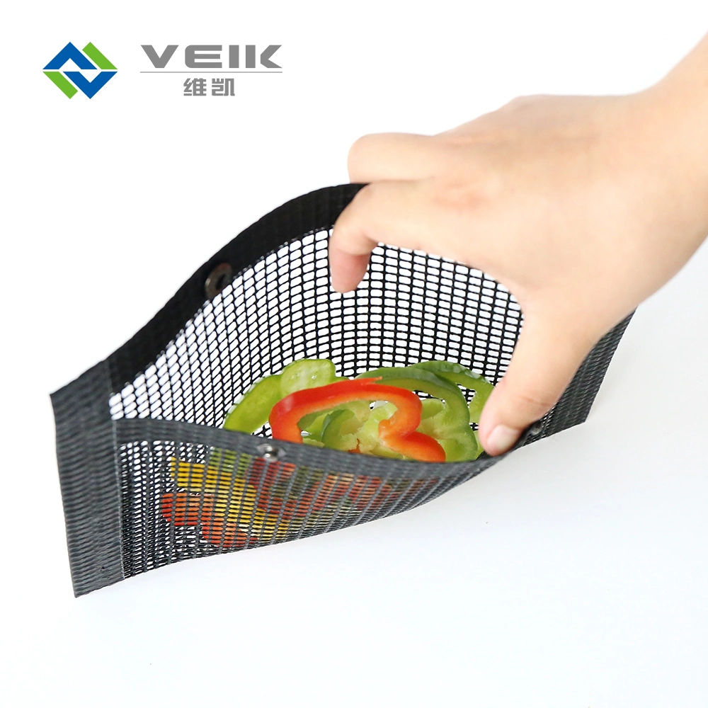 Black Brown Color Non-Stick PTFE Fiberglass Mesh Grill Bag