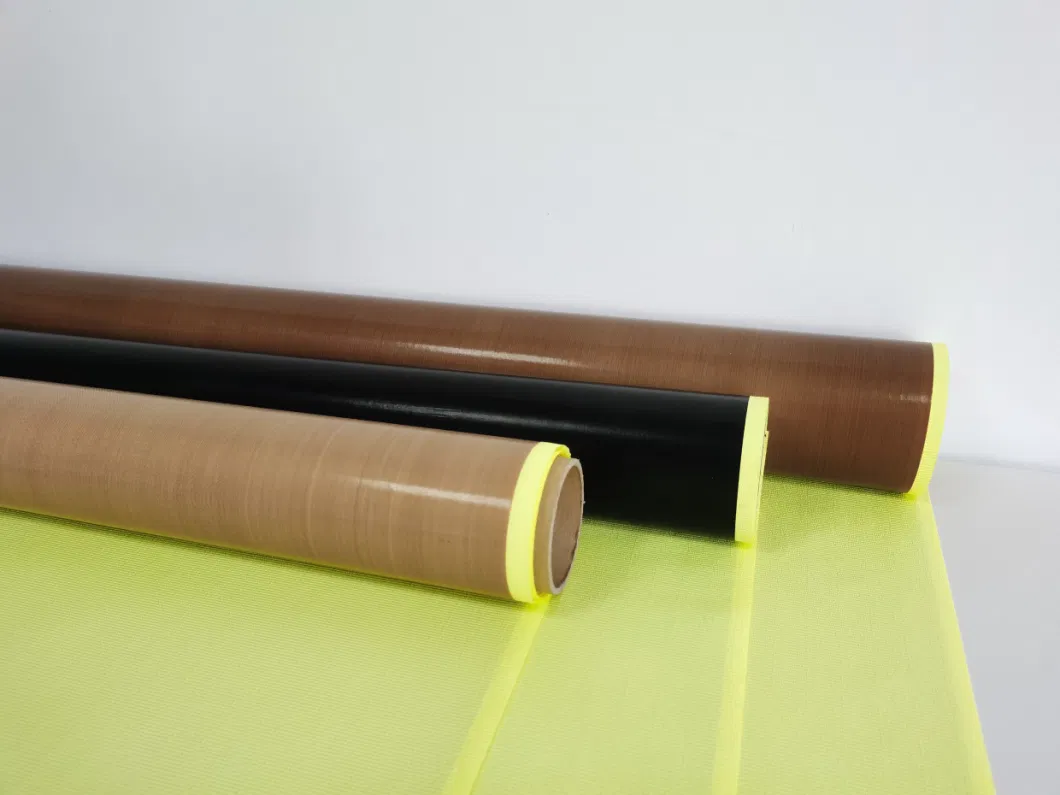High Tensile PTFE Coated Fiberglass Cloth Fabric Roll Without Adhesive
