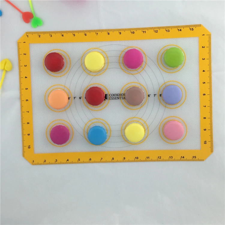 Heat Resistant Silicone Fiberglass Macaron Baking Mat Silicone Baking Mats for Bread and Cake