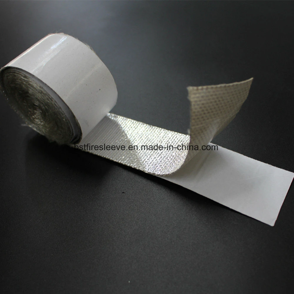 China Manufacturer Aluminum Foil Silicone Vermiculite Glass Fiber High Temperature Heat Resistant and Thermal Insulating Fiberglass Woven Tape