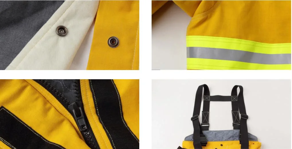 En469 Standard Fireman Personal Protective Flame Retardant Firefighter Clothing