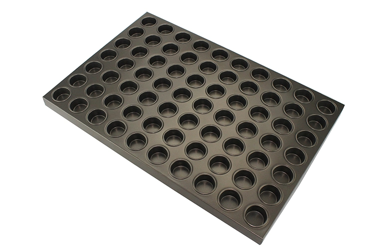 Alusteel Aluminum Round Commercial Bakery Trays Mini Non-Stick Burger Trays Cupcakes Baking Trays