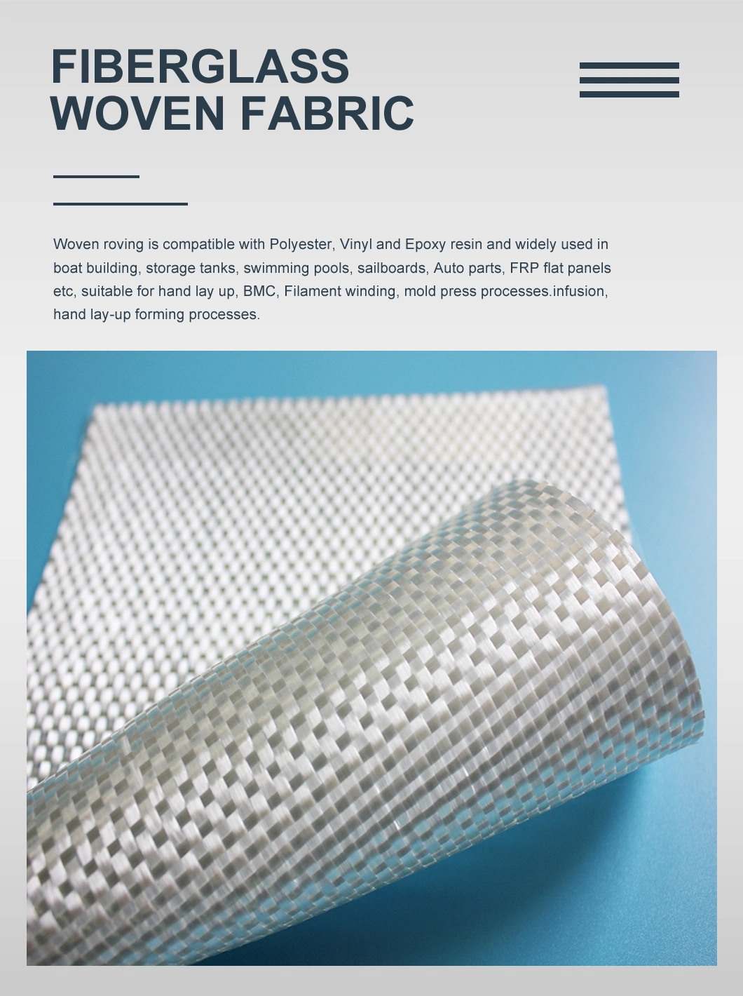 High Temperature Resistance Smooth Surface Environmental Woven Fiberglass PTFE Coated Fabric