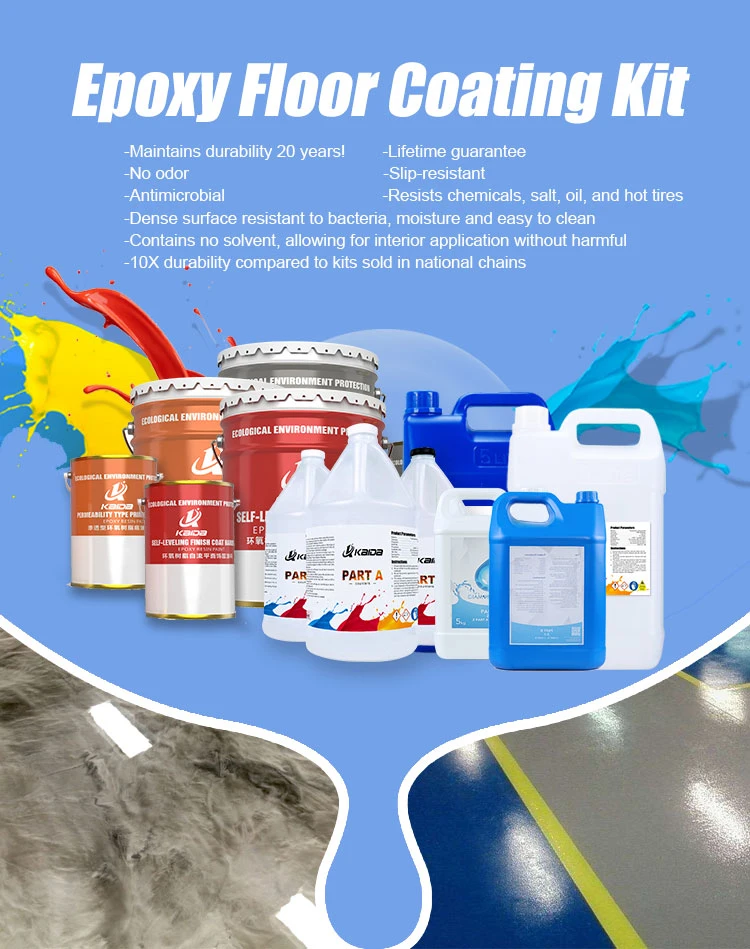 Waterborne Polyester Anticorrosive and Waterproof Coating PTFE Floor Epoxy Floor Coating