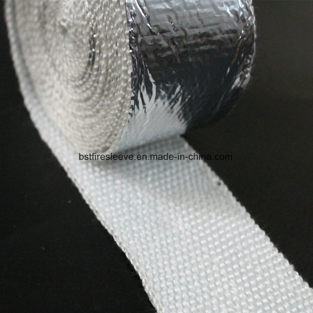China Manufacturer Aluminum Foil Silicone Vermiculite Glass Fiber High Temperature Heat Resistant and Thermal Insulating Fiberglass Woven Tape