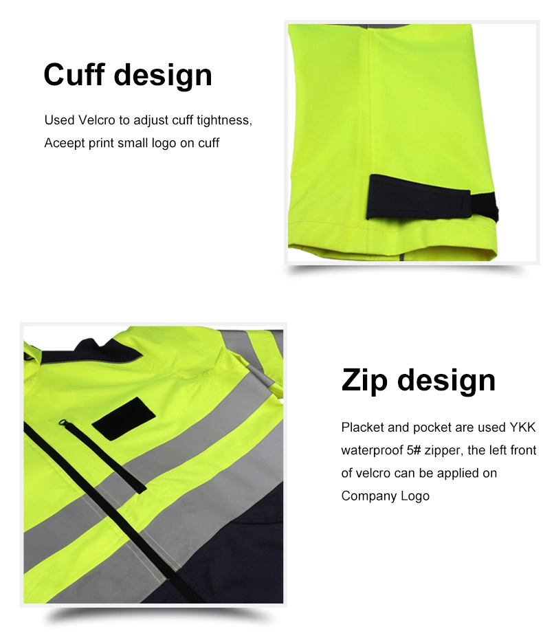Custom Oxford Road Rescue Men Reflective Waterproof Jacket Clothing with CE Certificates