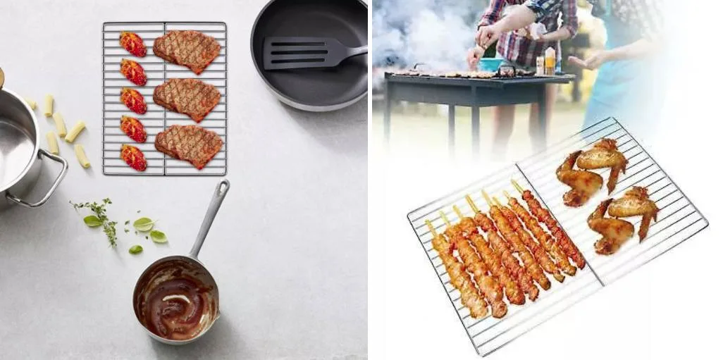 BBQ Grill Barbecue Wire Mesh Easily Cleaned BBQ Grill Mat