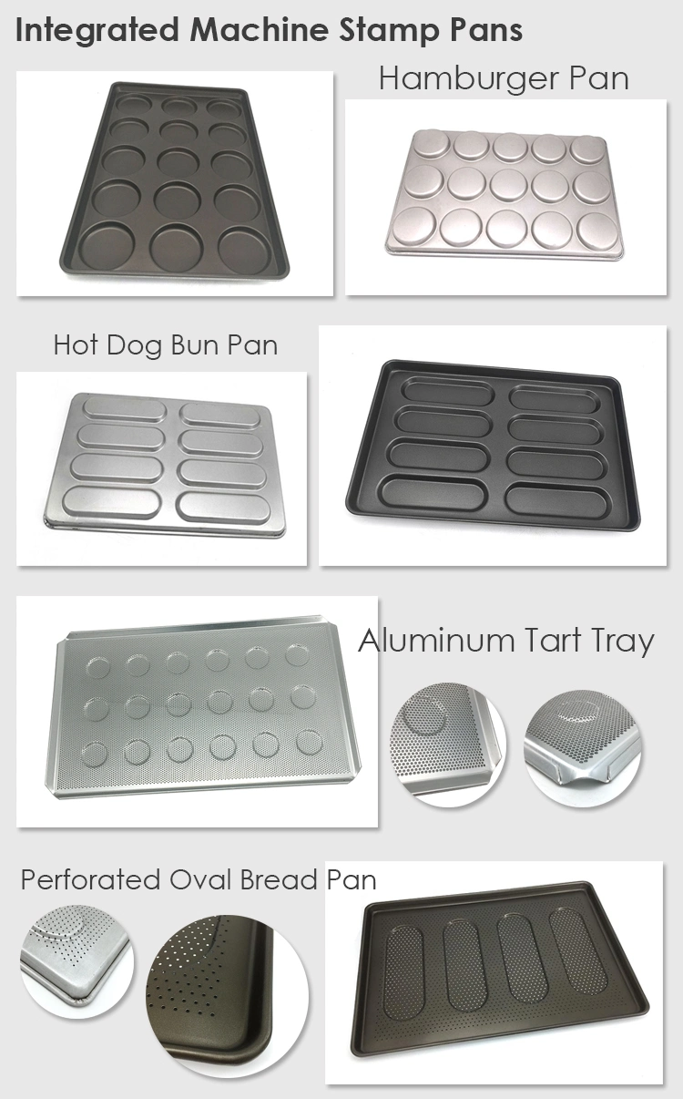 Alusteel Aluminum Round Commercial Bakery Trays Mini Non-Stick Burger Trays Cupcakes Baking Trays