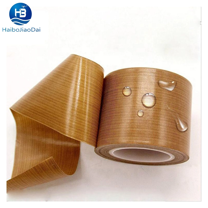 Heat Resistant Waterproof Insulation Nonstick PTFE Fiberglass Glass Fabric Cloth 300 Degree Silicone Heat Sealing Tefloning Tape