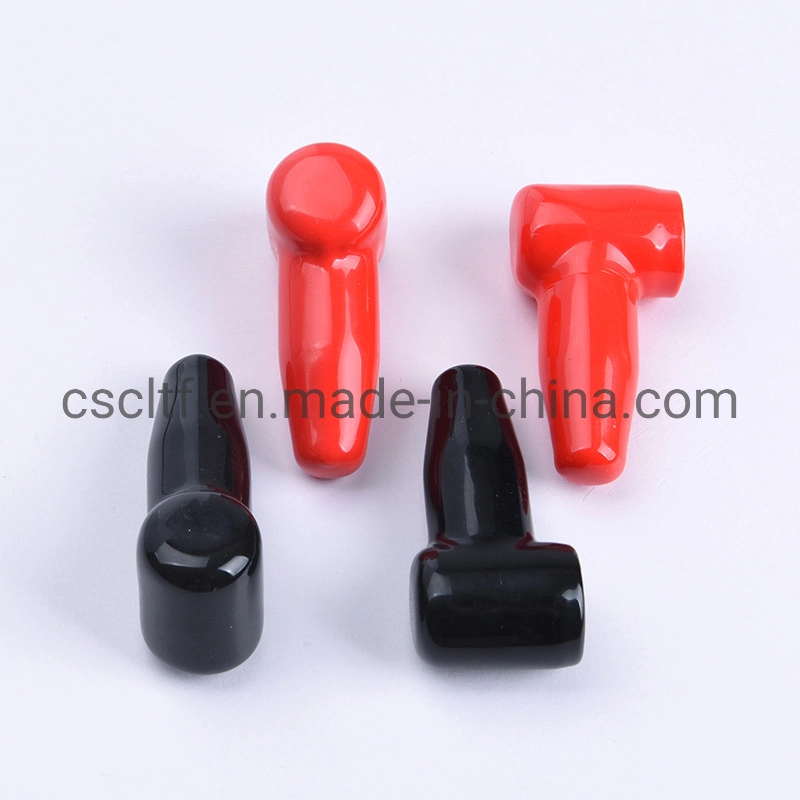 Wholesale Soft PVC Rubber Boot Sleeve Insulation Cap Positive and Negative Cable Insulated Cover Wire Wiring Harness Battery Terminal Protector Cover Black Red