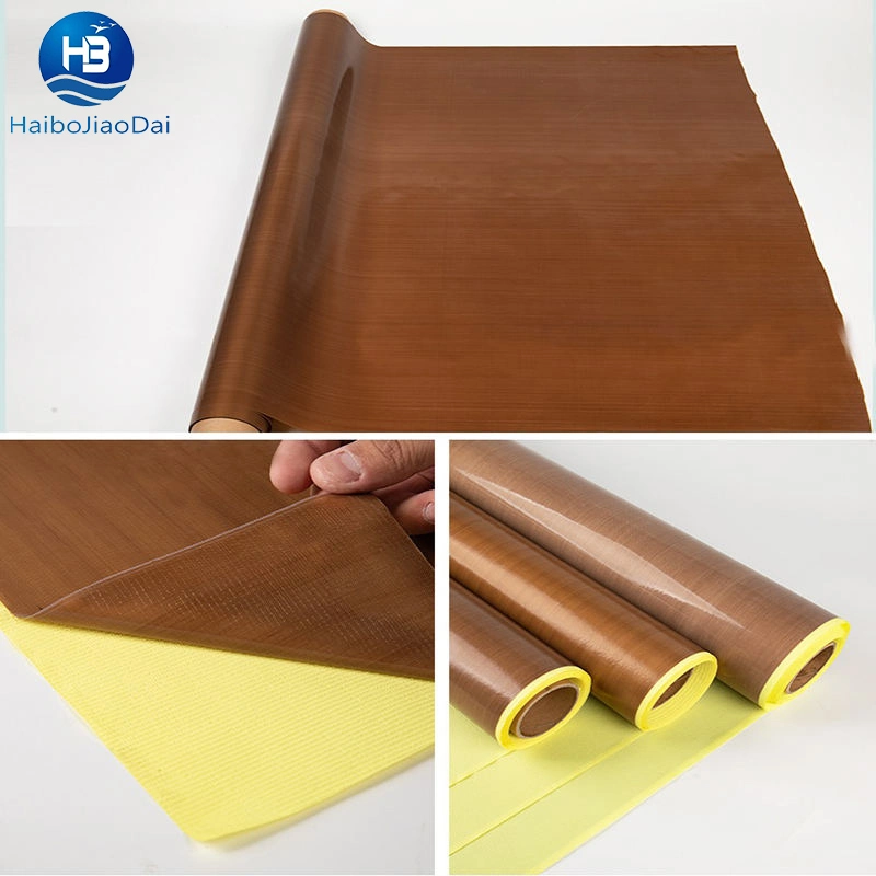 Heat Resistant Waterproof Insulation Nonstick PTFE Fiberglass Glass Fabric Cloth 300 Degree Silicone Heat Sealing Tefloning Tape