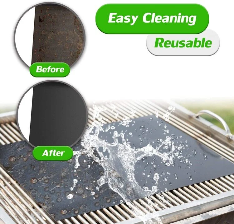 2022 Amazon Best Selling PTFE BBQ Grill Mat Cooking Mat Easy to Clean Non-Stick Reusable Oven Liner