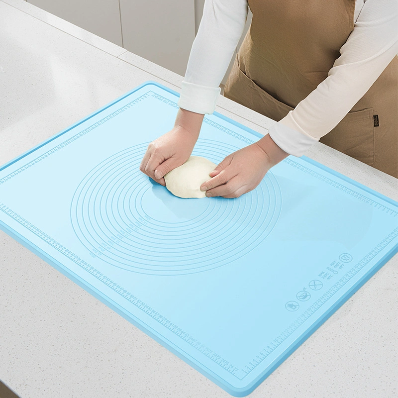 China Larger Thicken Multi Purpose Silicon Dough Rolling Mat Heat Resistannt Silicone Baking Mat for Making Cookie Marcaro