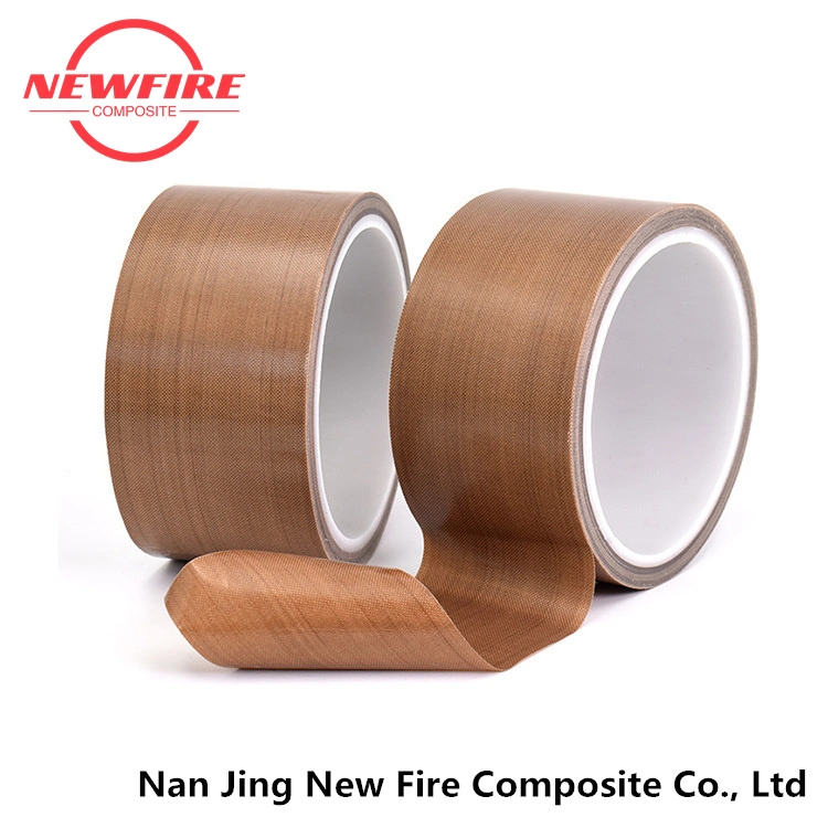 Adhesive Tape Heat Resistant PTFE Chemical Fireproof Fiberglass Fabric Silicone Rubberized Tape