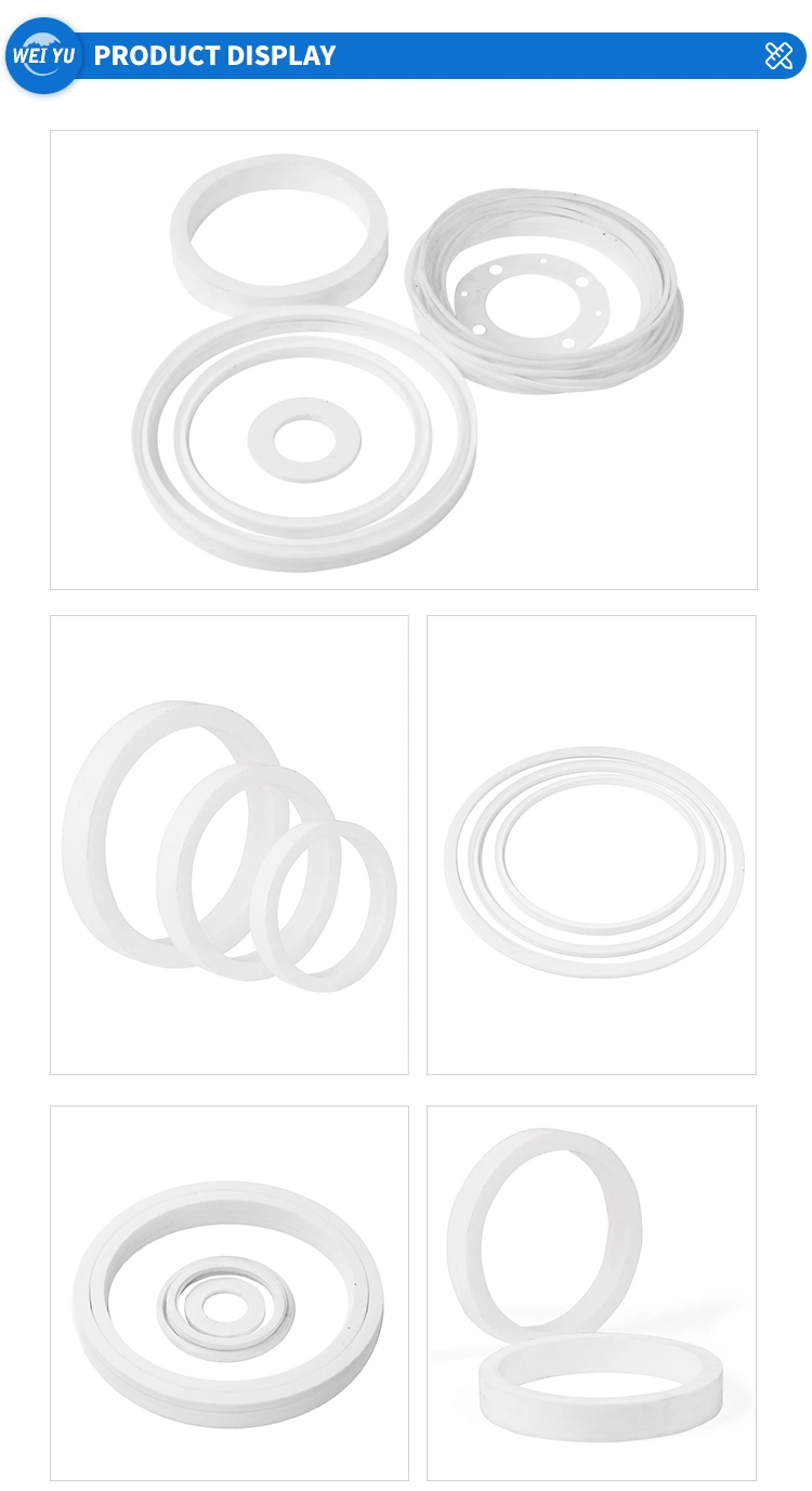 Factory Direct Sale Wholesale White Plastic Sealing Ring PTFE Flange Gasket Food Grade Sanitary Clamp PTFE Gasket Seal Ring