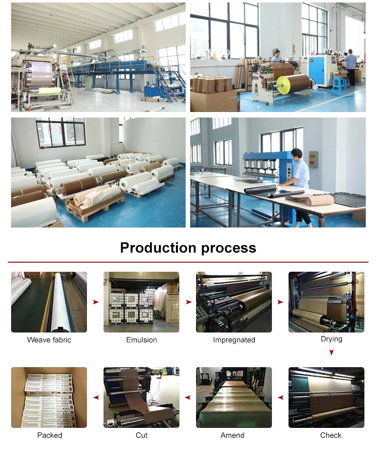PTFE Fabric PTFE Mesh Conveyor Belt for Industrial Packaging