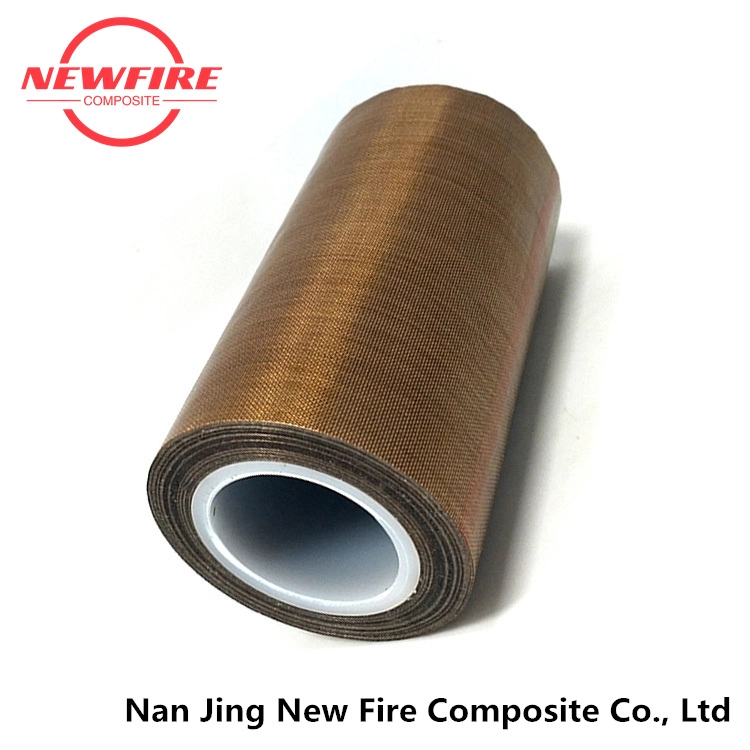 Adhesive Tape Heat Resistant PTFE Chemical Fireproof Fiberglass Fabric Silicone Rubberized Tape