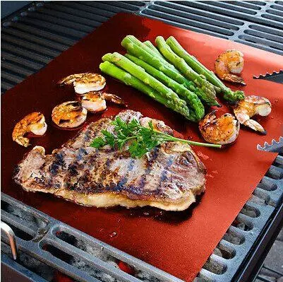 Colorful PTFE Fiberglass BBQ Grill Mat