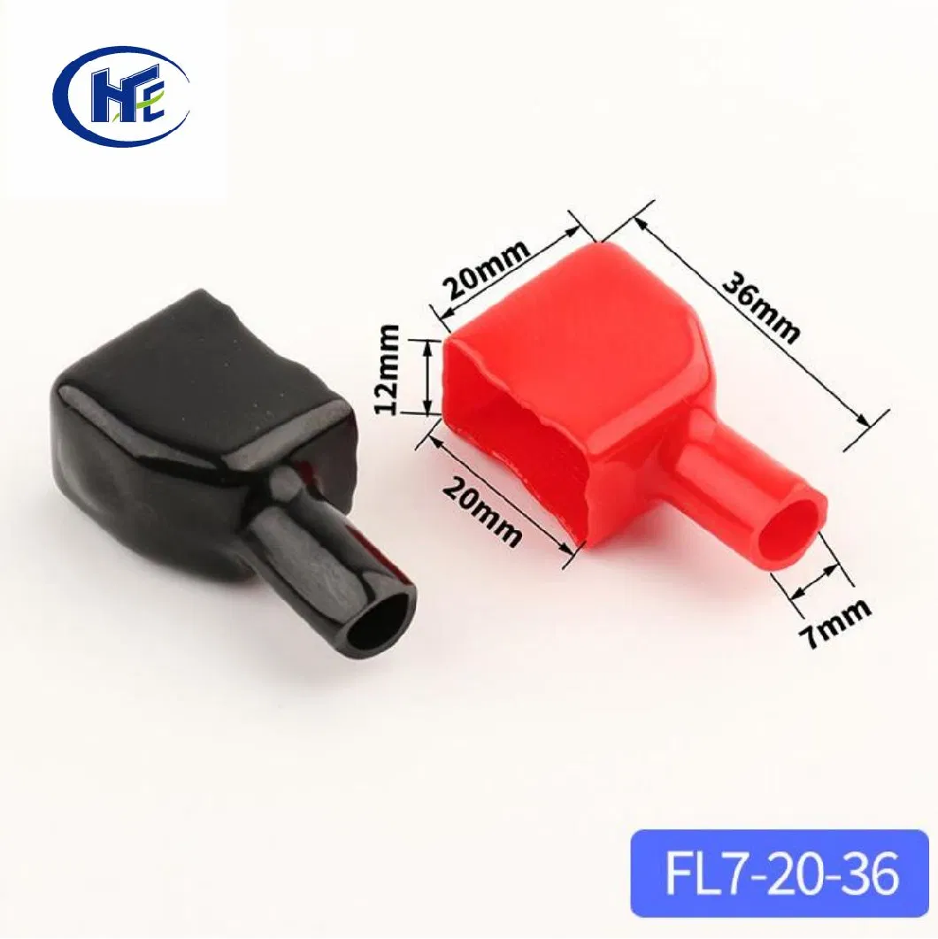 PVC Dipped Plastic Cable Insulator Boot Battery Terminal Insulating Rubber Protector Covers FL7-20-36