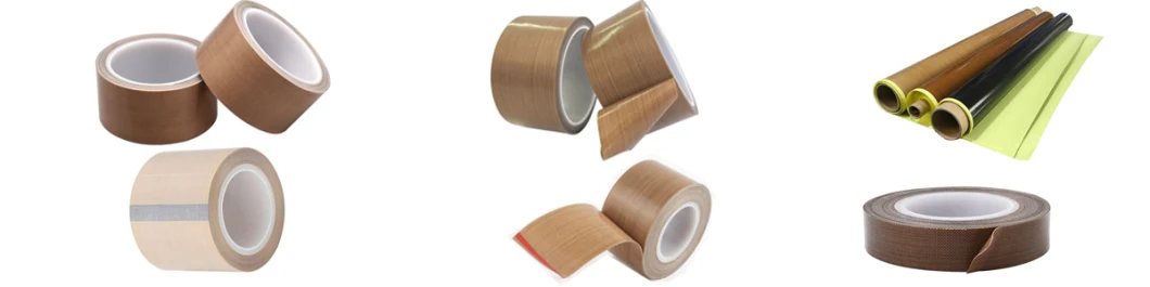 PTFE Coated Fiberglass Tefloning Adhesive Tape for Food Packaging
