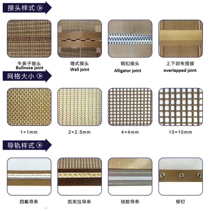 Temperature Resistance Good Air Flow PTFE Fiberglass Mesh Dryer Machine Belt / PTFE Mesh Fabric